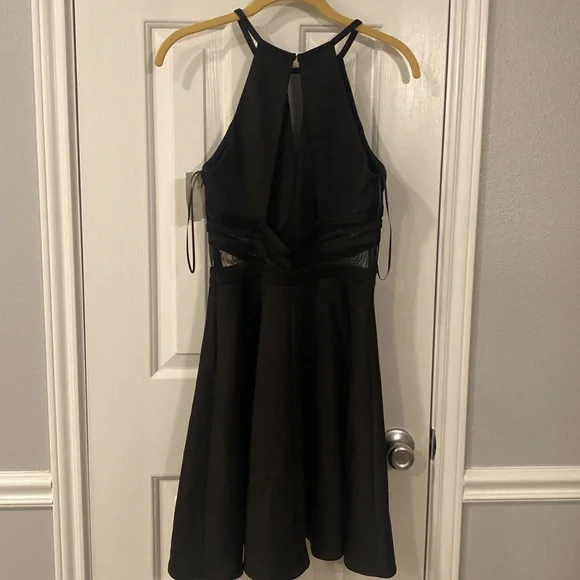 RESERVED Morgan and Company high neck fit and flare dress- 5 - Picture 9 of 14